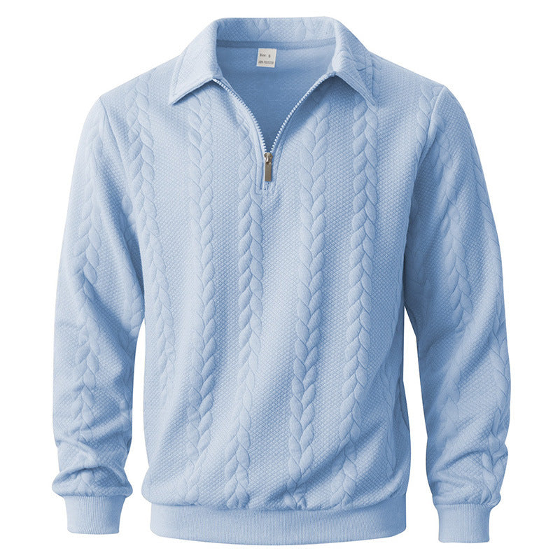 Eleganter Pullover mit Muster und Reißverschluss
