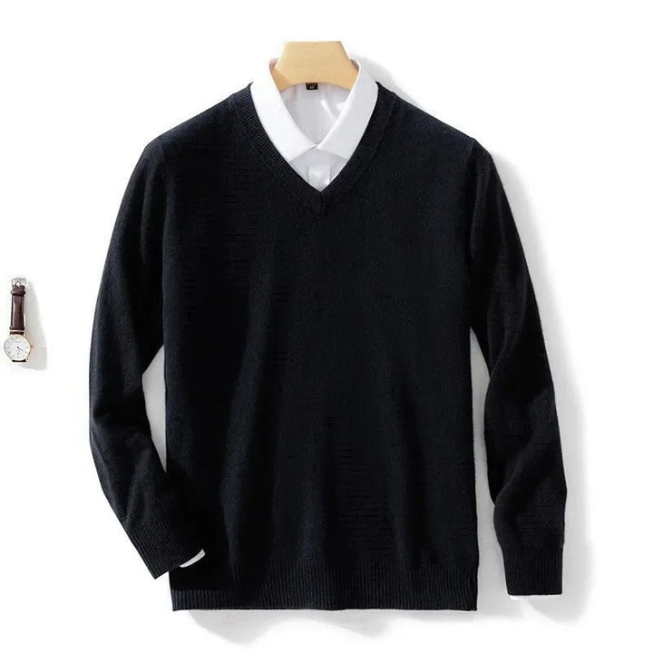 Eleganter Pullover mit V-Ausschnitt