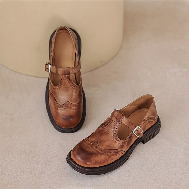 Damen Elegante Mary Janes aus Leder
