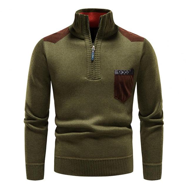 Pullover mit Reißverschluss aus Wolle