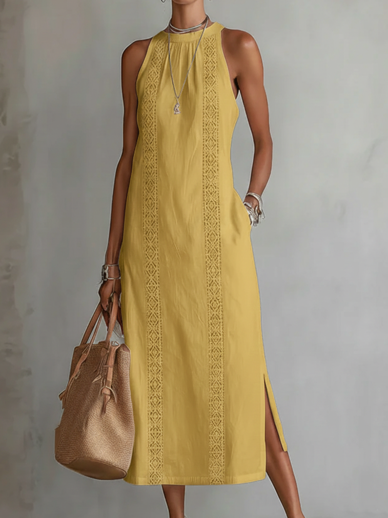 Jimena - Elegantes Leinenkleid