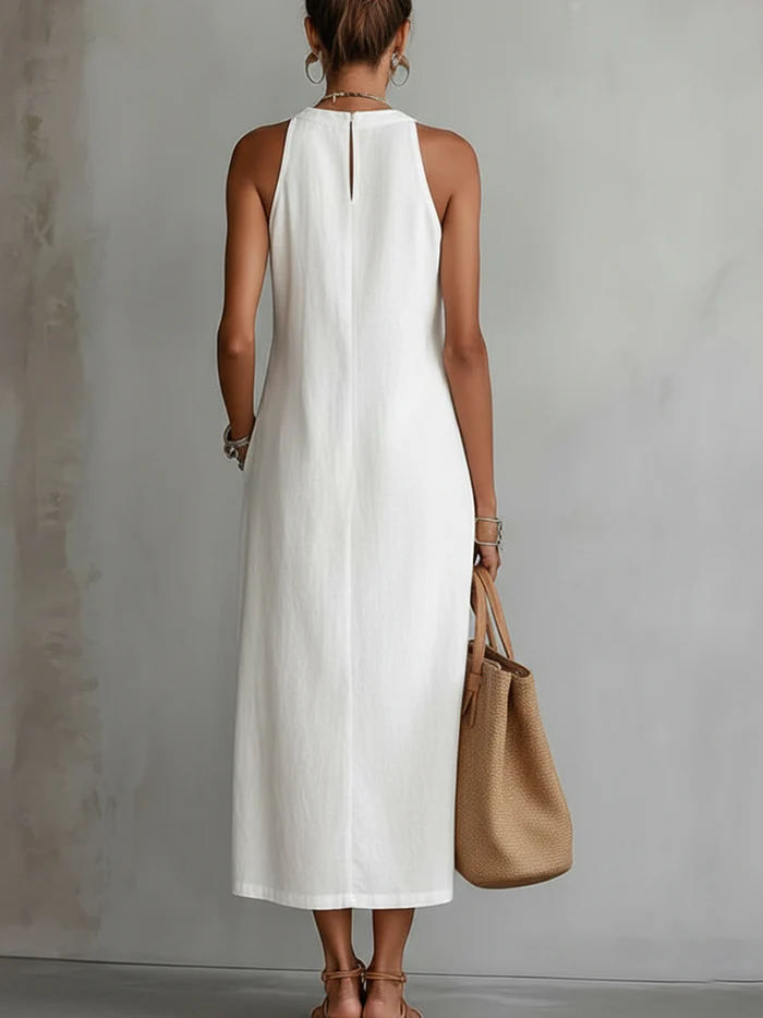 Jimena - Elegantes Leinenkleid