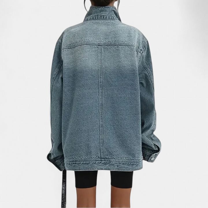 SARAH | Street Style Trendy Asymmetrische Knopfjacke