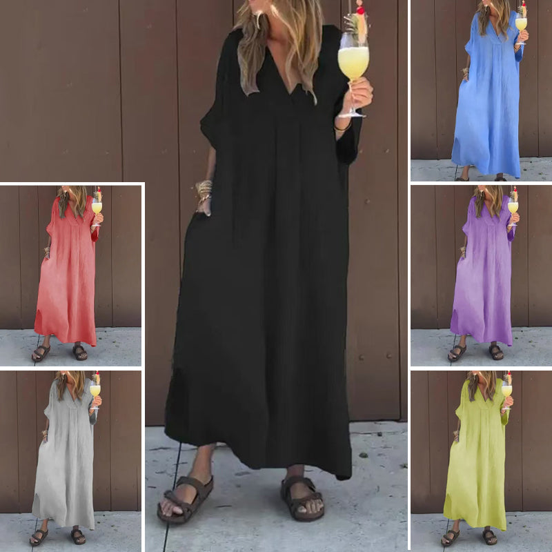 Alessia – Lässiges V-Ausschnitt-Kleid