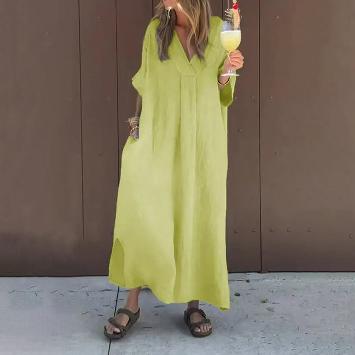 Alessia – Lässiges V-Ausschnitt-Kleid